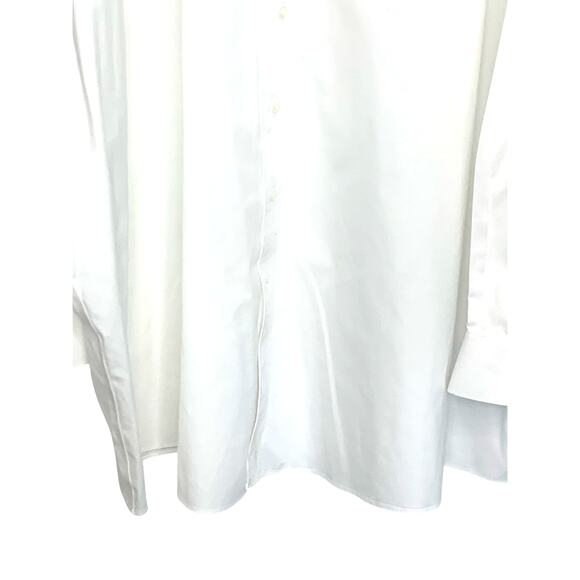 Roundtree & York Gold Label Dress Shirt Button Up 22/35 Big White 80s Non Iron - Picture 8 of 9